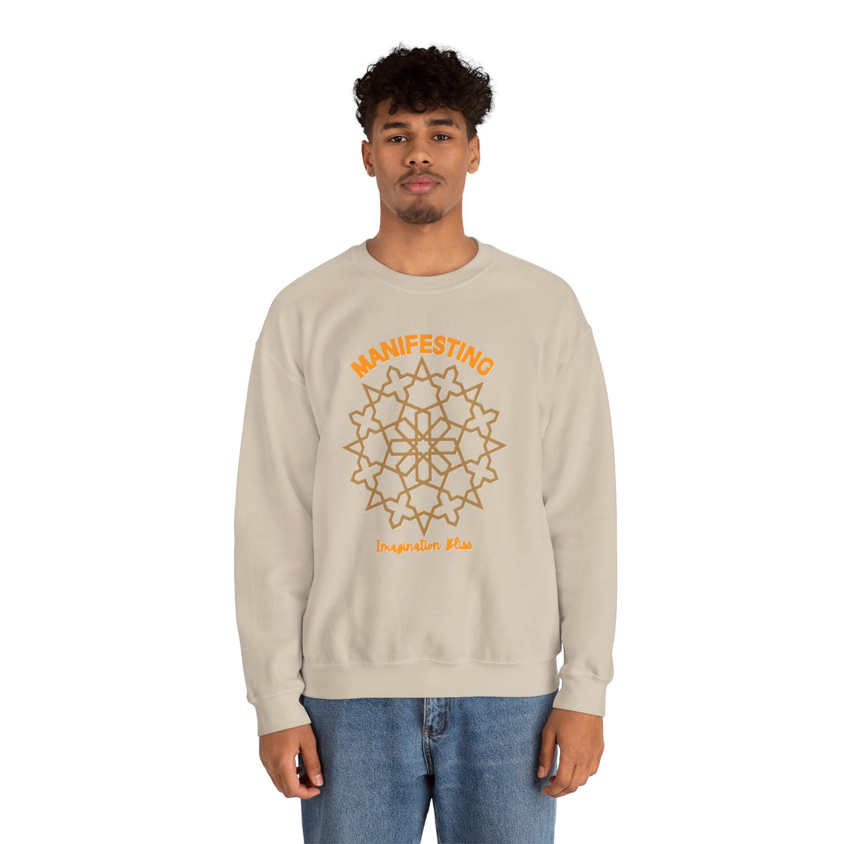 IMB Unisex Crewneck Sweatshirt — Inspirational Vibes Mandala