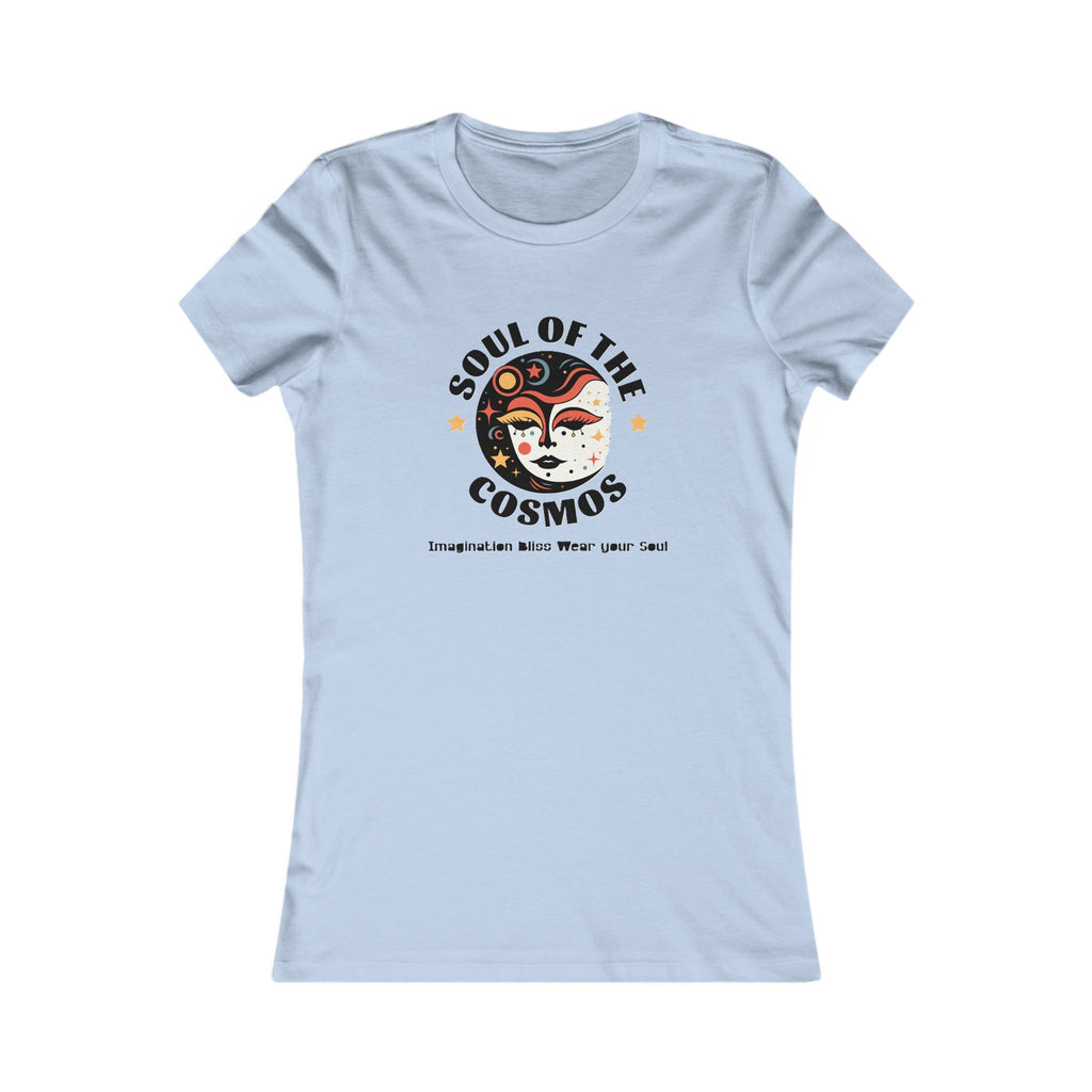 IMB Soul of the Cosmos Women's Tee — Vintage Celestial Face Graphic Shirt