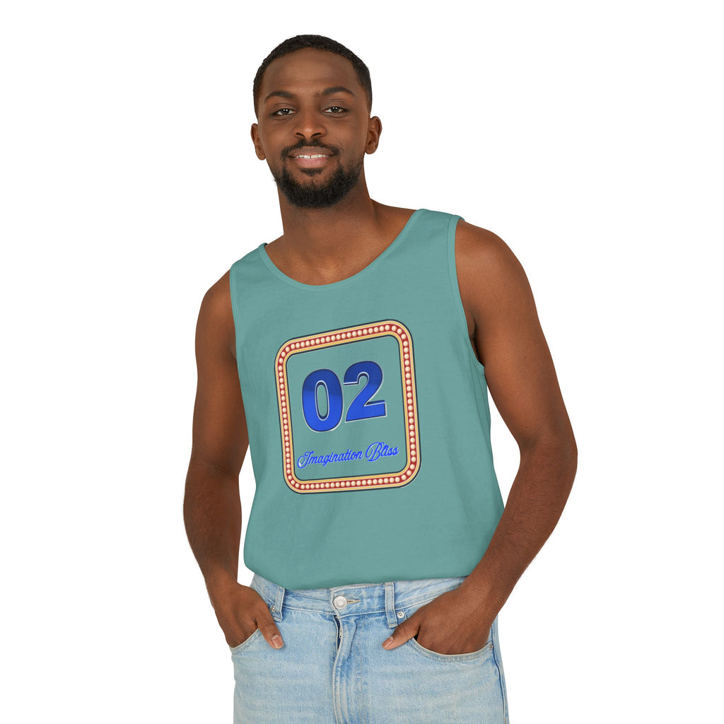 IMB Unisex Decorative Badge Tank Top — 'Imagination Bliss' Graphic