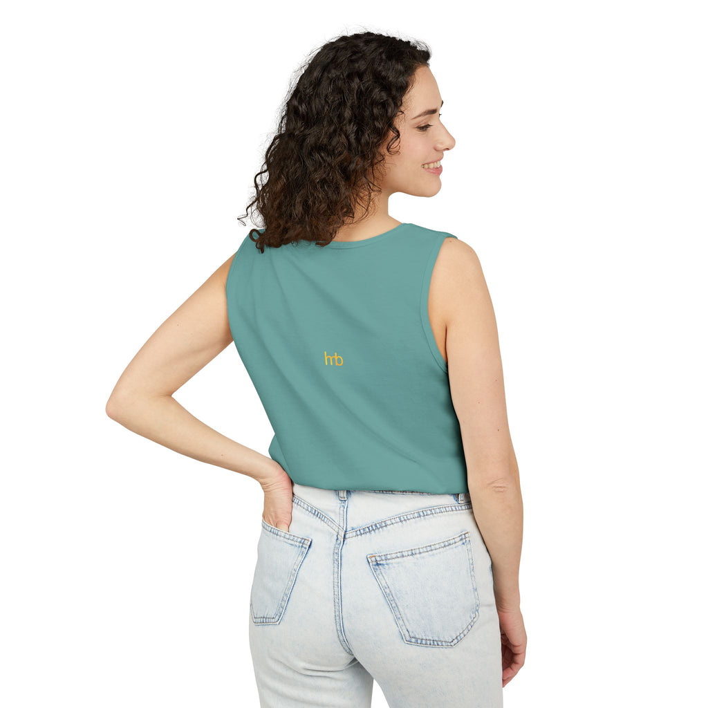 IMB Unisex Decorative Badge Tank Top — 'Imagination Bliss' Graphic