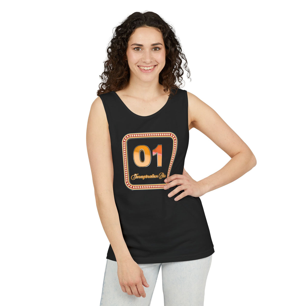 IMB Unisex Tank Top — Retro Number Graphic