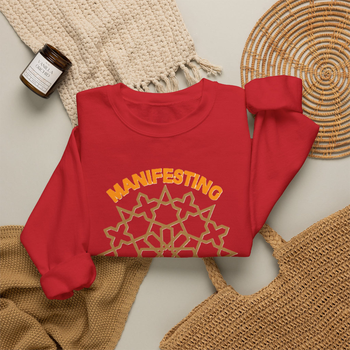 IMB Unisex Crewneck Sweatshirt — Inspirational Vibes Mandala