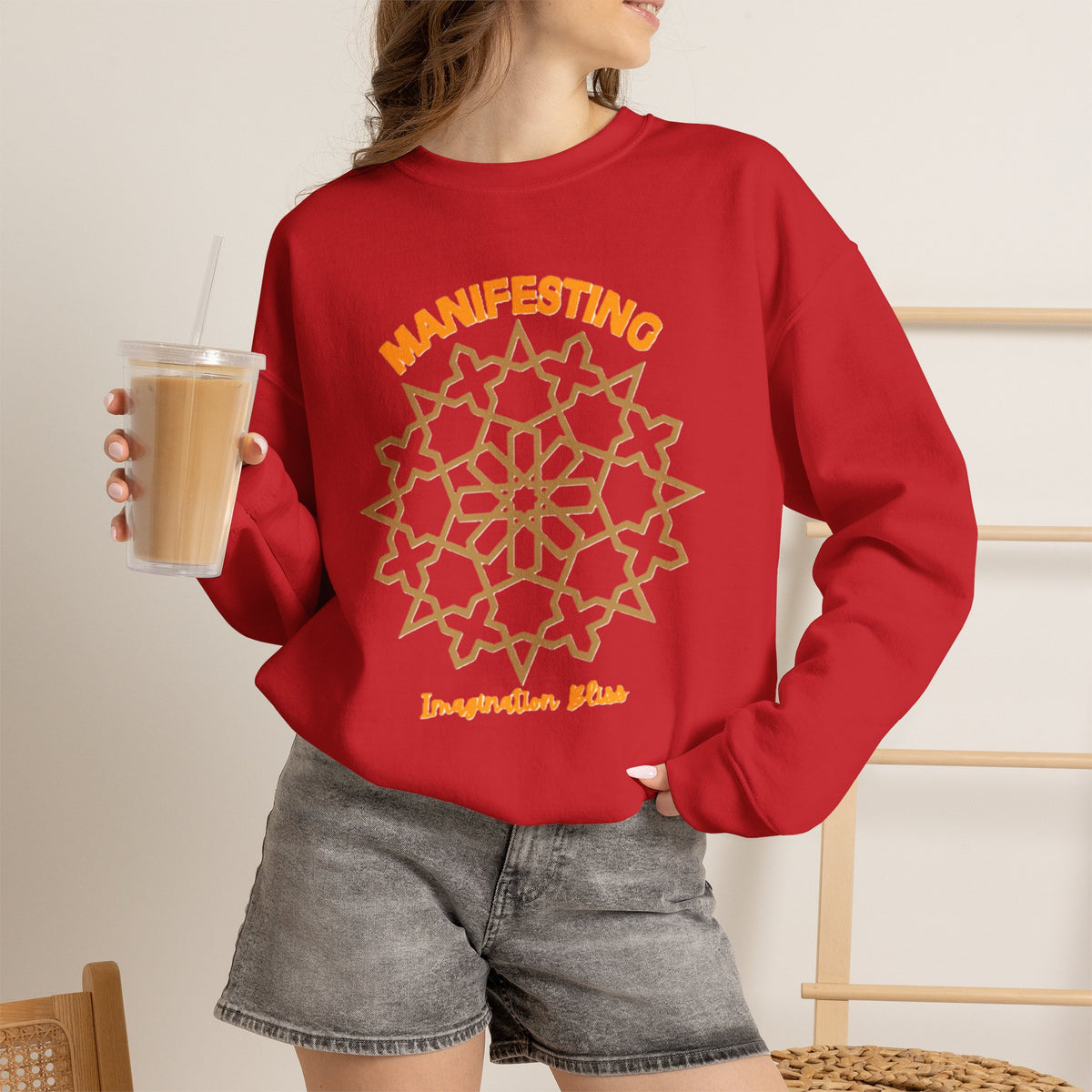 IMB Unisex Crewneck Sweatshirt — Inspirational Vibes Mandala