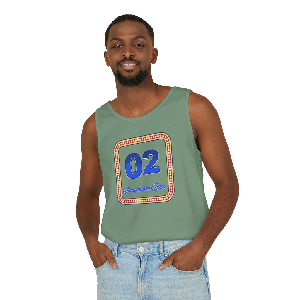 IMB Unisex Decorative Badge Tank Top — 'Imagination Bliss' Graphic