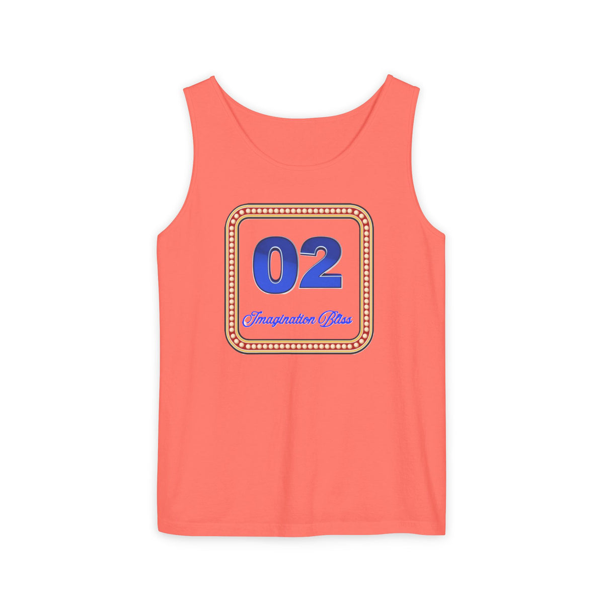 IMB Unisex Decorative Badge Tank Top — 'Imagination Bliss' Graphic