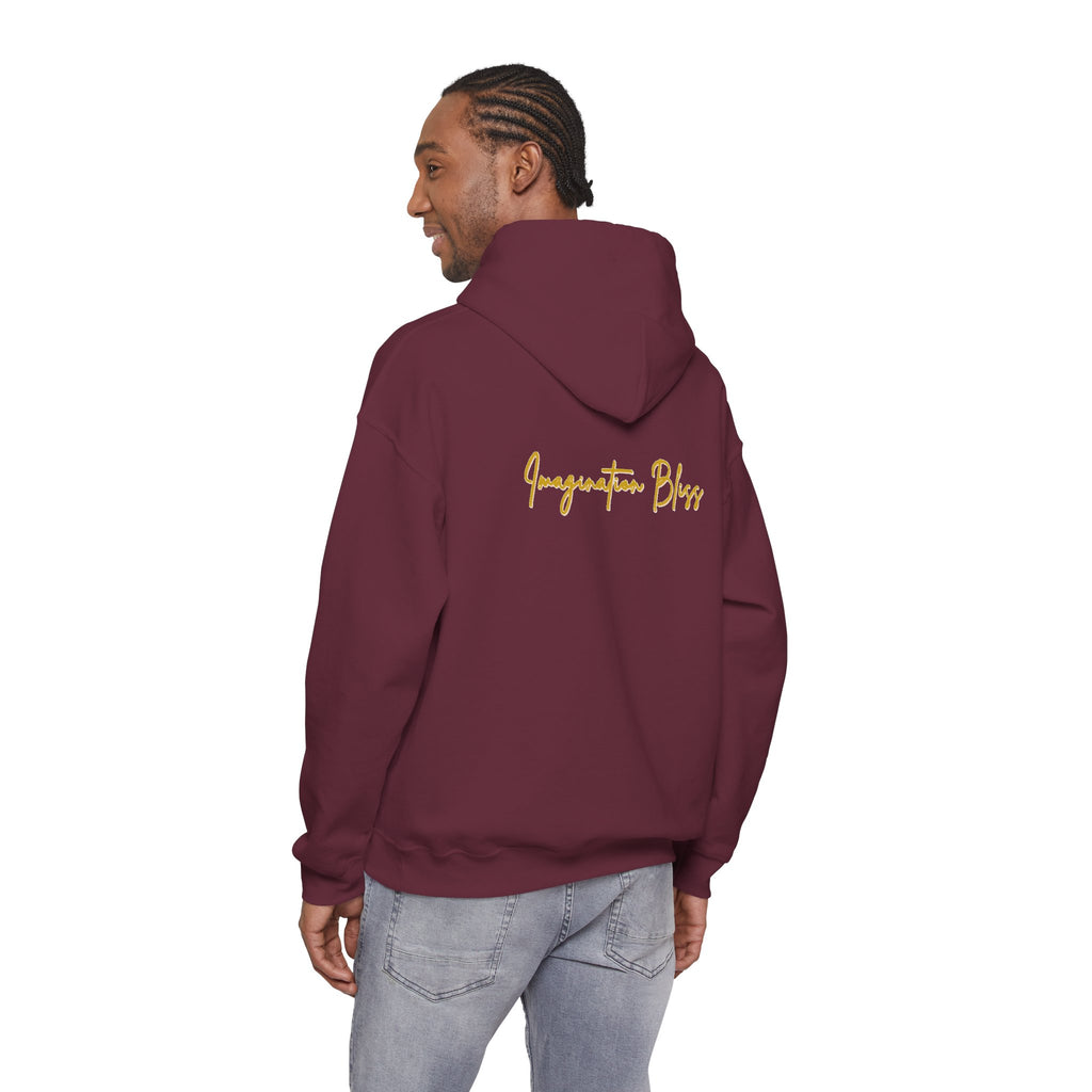 IMB Unisex Hoodie — Artistic Yellow Sun Graphic Pullover