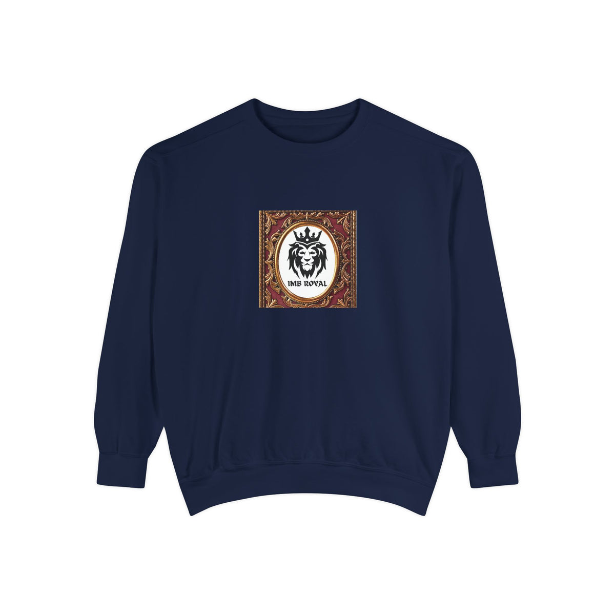 IMB Unisex Lion Crest Sweatshirt — Regal 'King of Kings' Graphic Crewneck