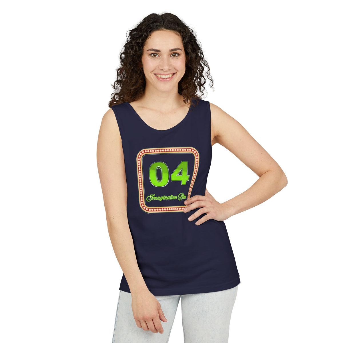 IMB Unisex Tank Top — Retro Number Graphic Tank