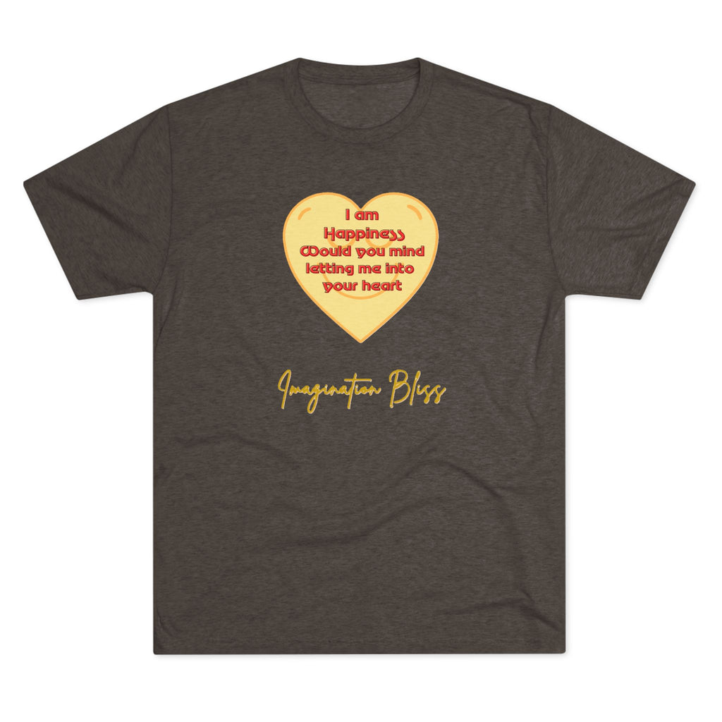 IMB Unisex Heart Affirmation Tee — "I am (happiness)" Inspirational Graphic T-Shirt