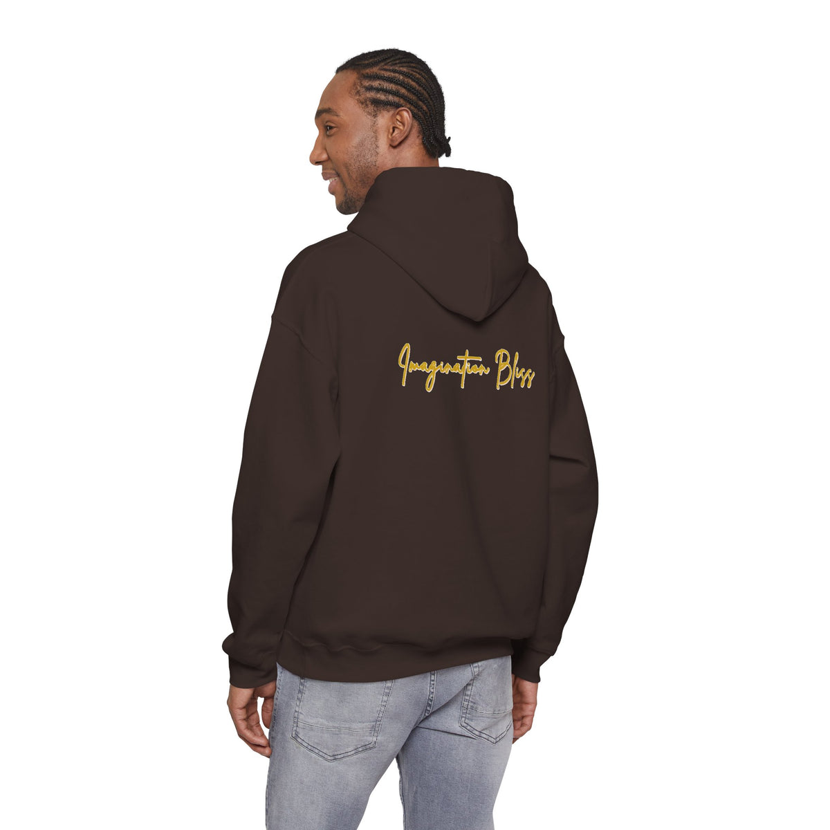 IMB Unisex Hoodie — Artistic Yellow Sun Graphic Pullover