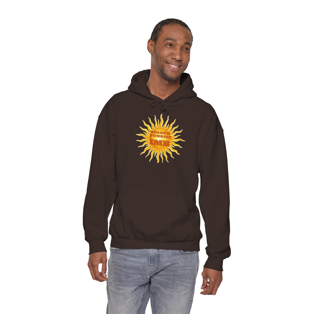 IMB Unisex Hoodie — Artistic Yellow Sun Graphic Pullover