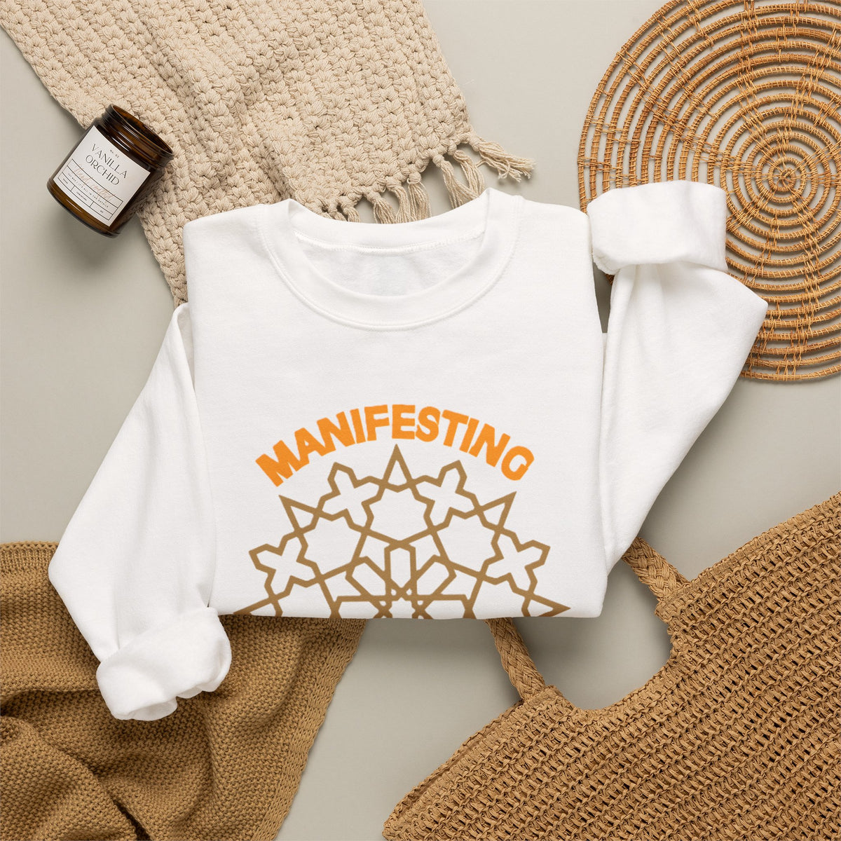 IMB Unisex Crewneck Sweatshirt — Inspirational Vibes Mandala