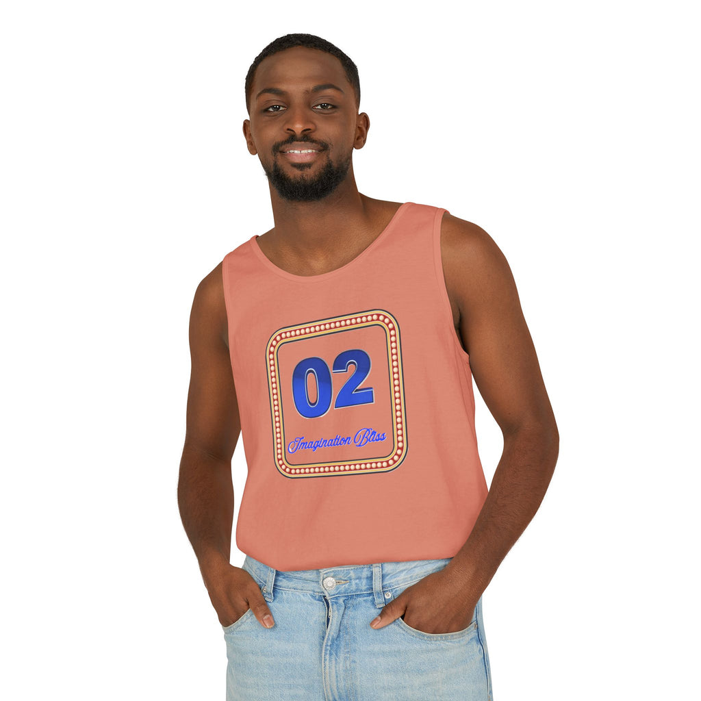 IMB Unisex Decorative Badge Tank Top — 'Imagination Bliss' Graphic