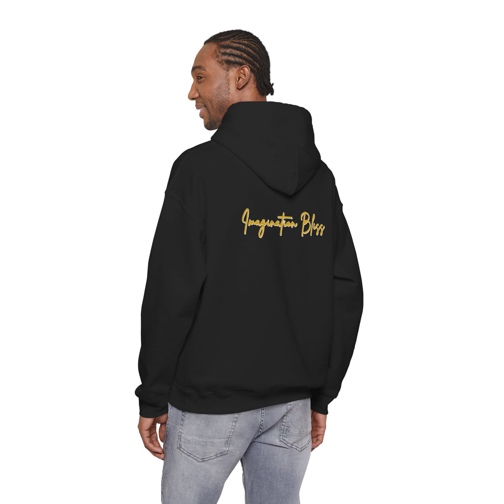 IMB Unisex Hoodie — Artistic Yellow Sun Graphic Pullover