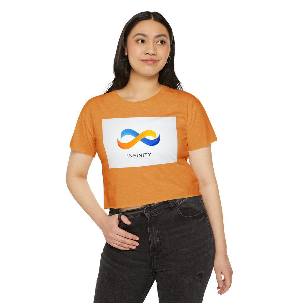 Infinity Symbol Crop Top — Women's Festival Graphic Tee