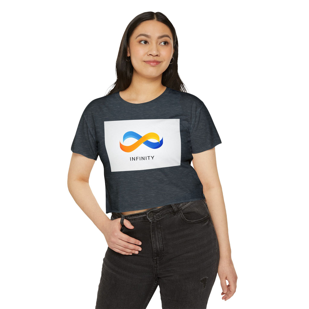 Infinity Symbol Crop Top — Women's Festival Graphic Tee