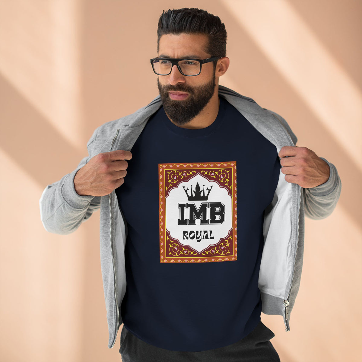 IMB Royal Crewneck Unisex Sweatshirt — Crown Logo Pullover