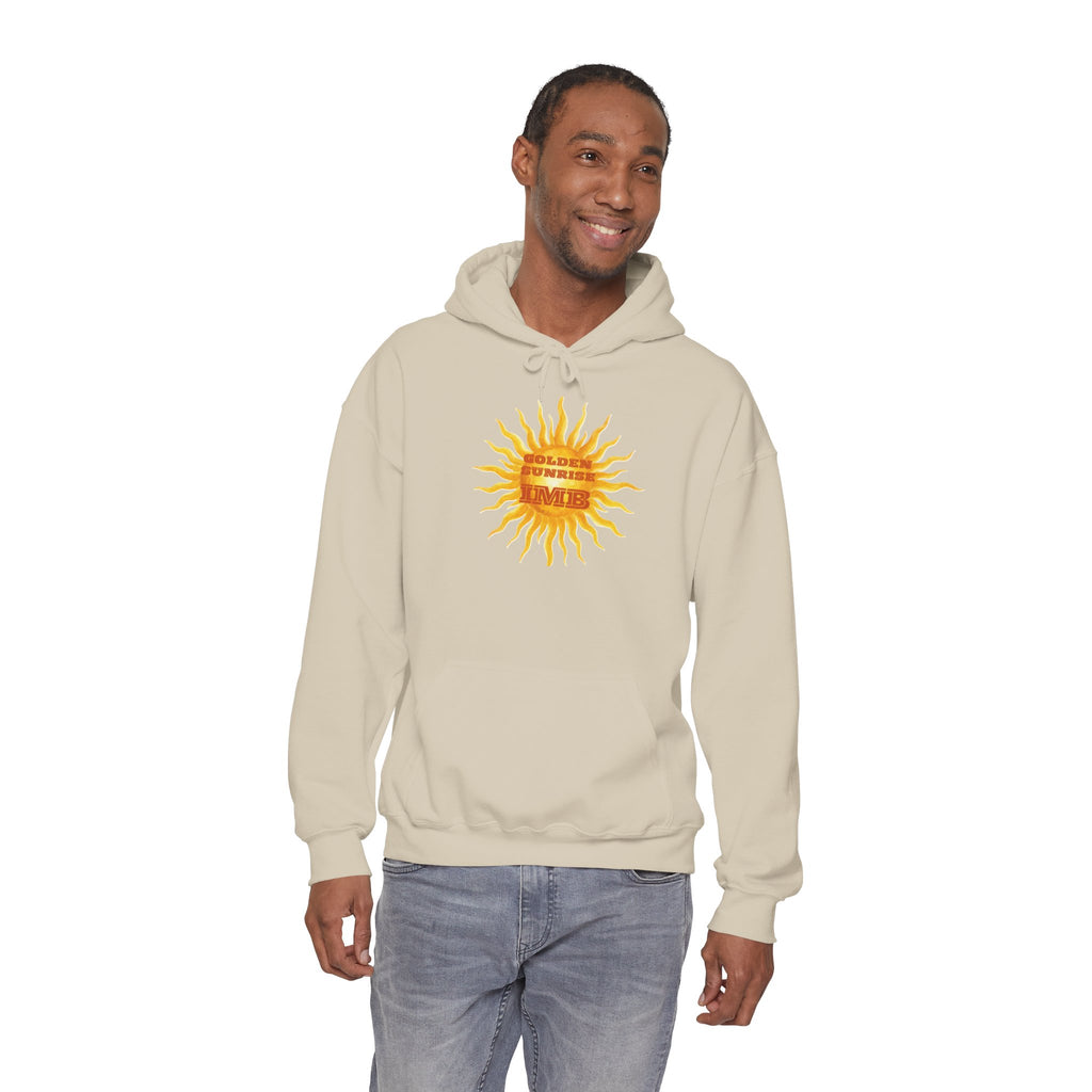 IMB Unisex Hoodie — Artistic Yellow Sun Graphic Pullover