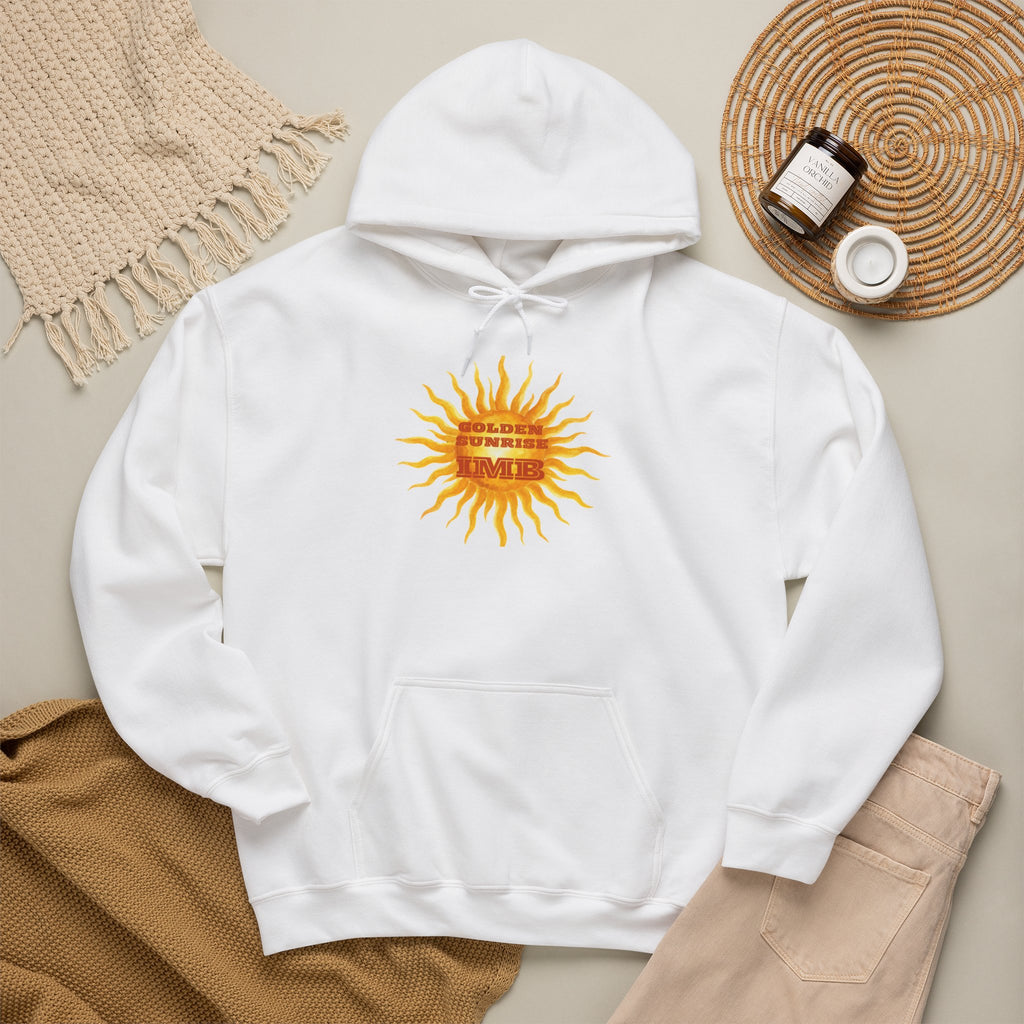 IMB Unisex Hoodie — Artistic Yellow Sun Graphic Pullover