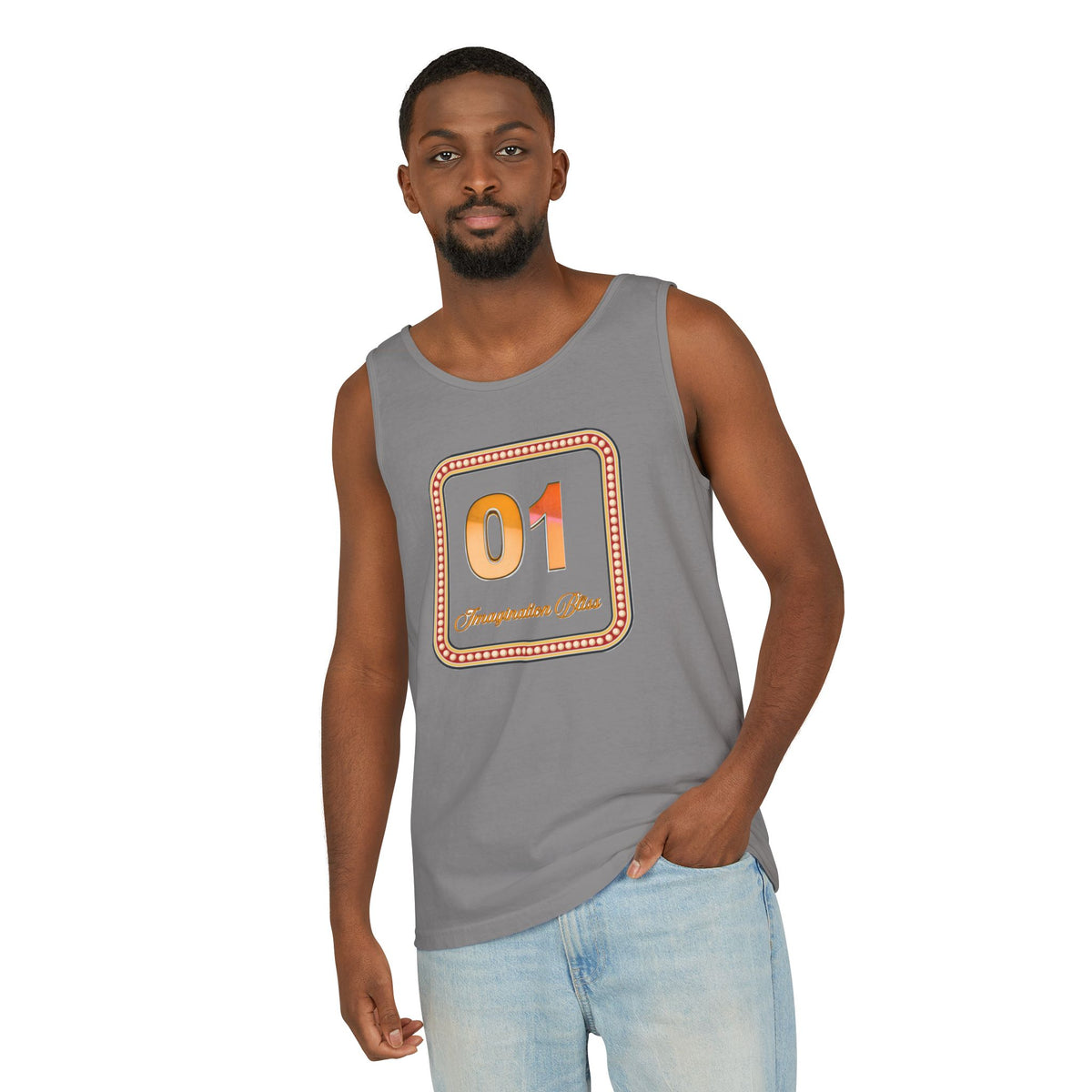 IMB Unisex Tank Top — Retro Number Graphic