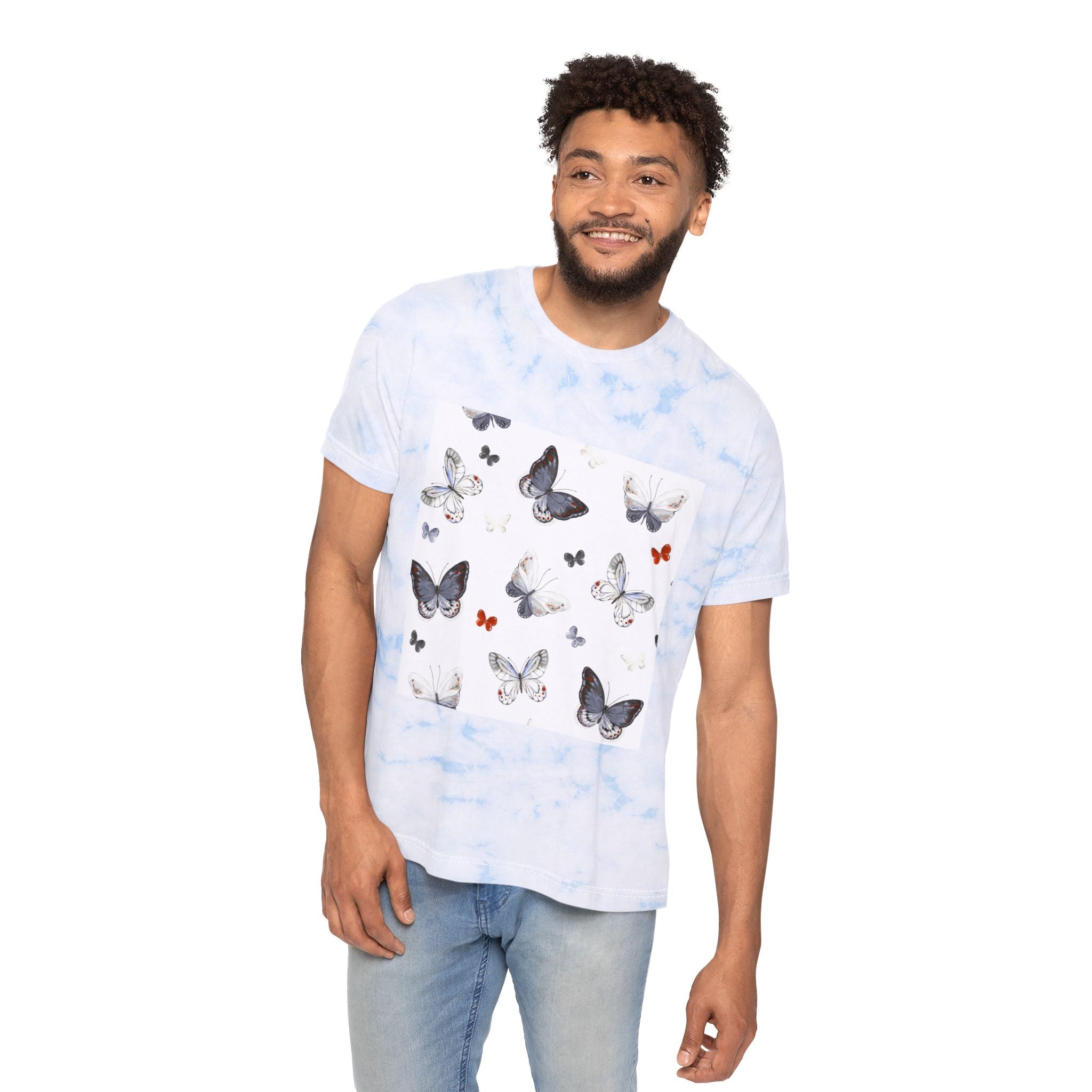 Butterfly Tie-Dye T-Shirt — Vintage Butterfly Graphic Tee