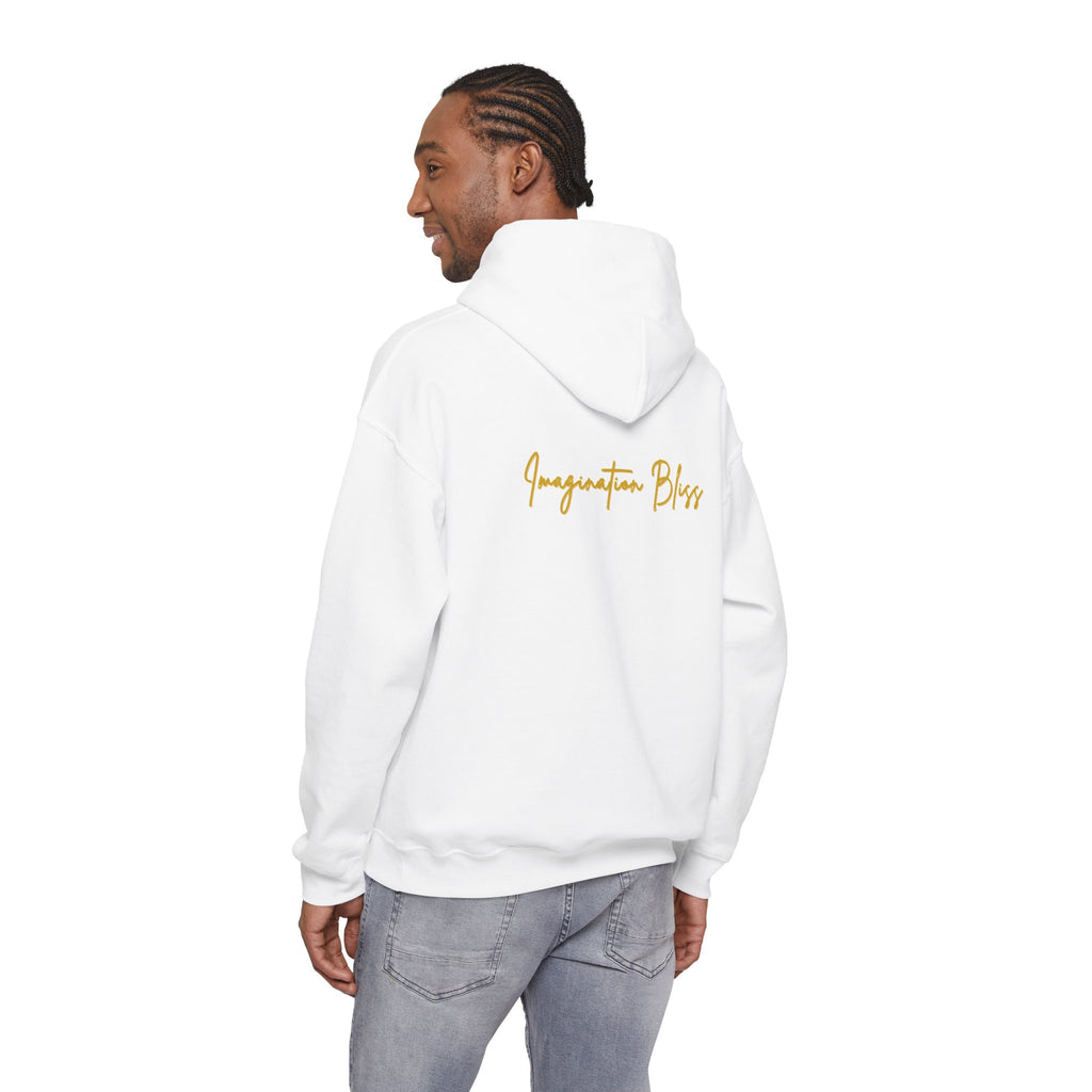 IMB Unisex Hoodie — Artistic Yellow Sun Graphic Pullover