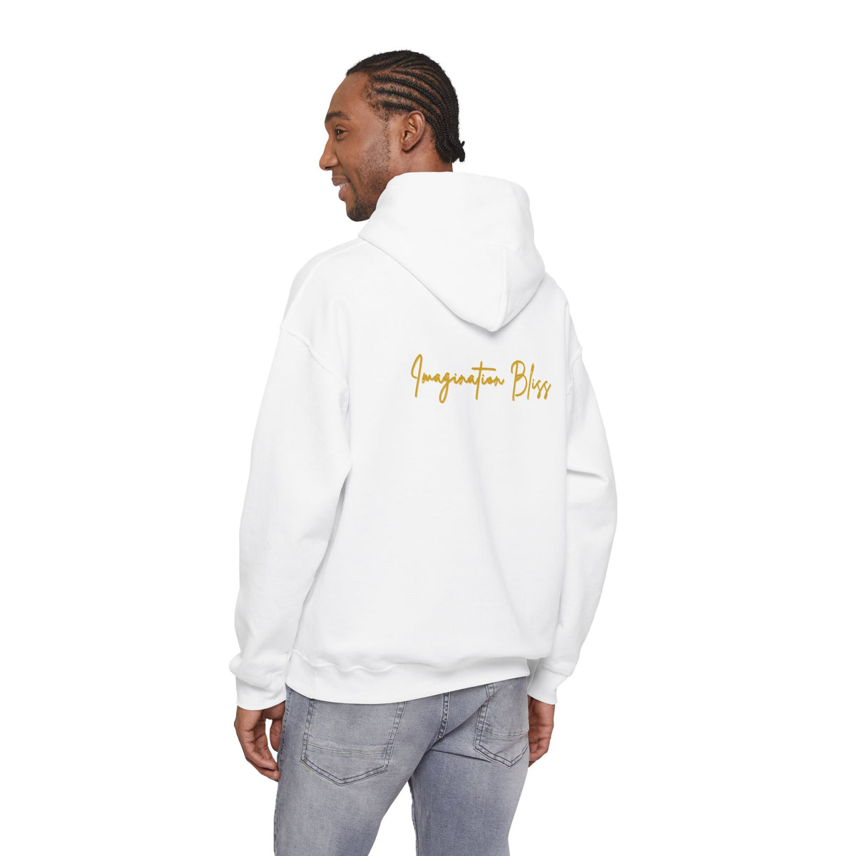 IMB Unisex Hoodie — Artistic Yellow Sun Graphic Pullover