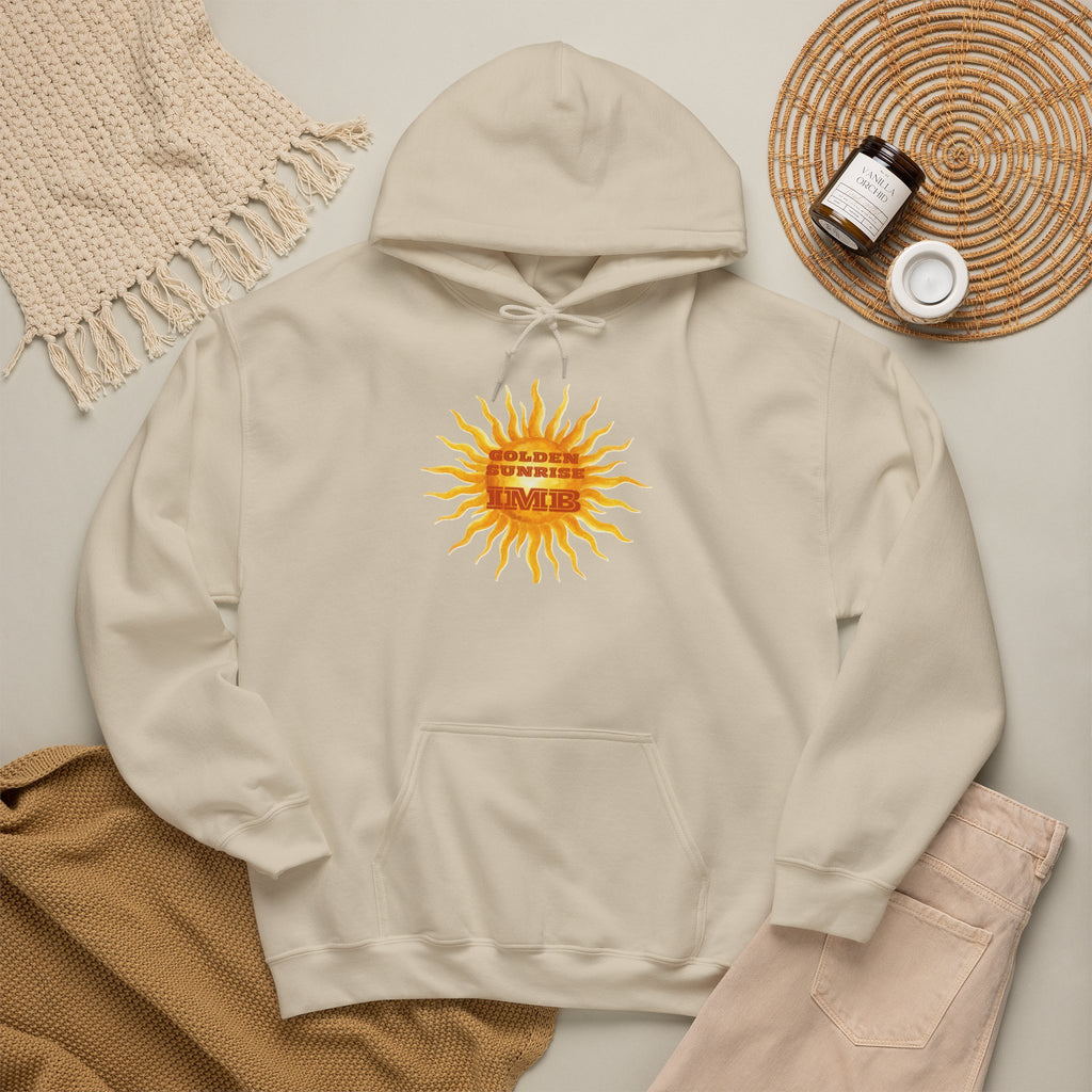 IMB Unisex Hoodie — Artistic Yellow Sun Graphic Pullover