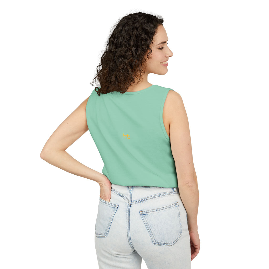 IMB Unisex Decorative Badge Tank Top — 'Imagination Bliss' Graphic