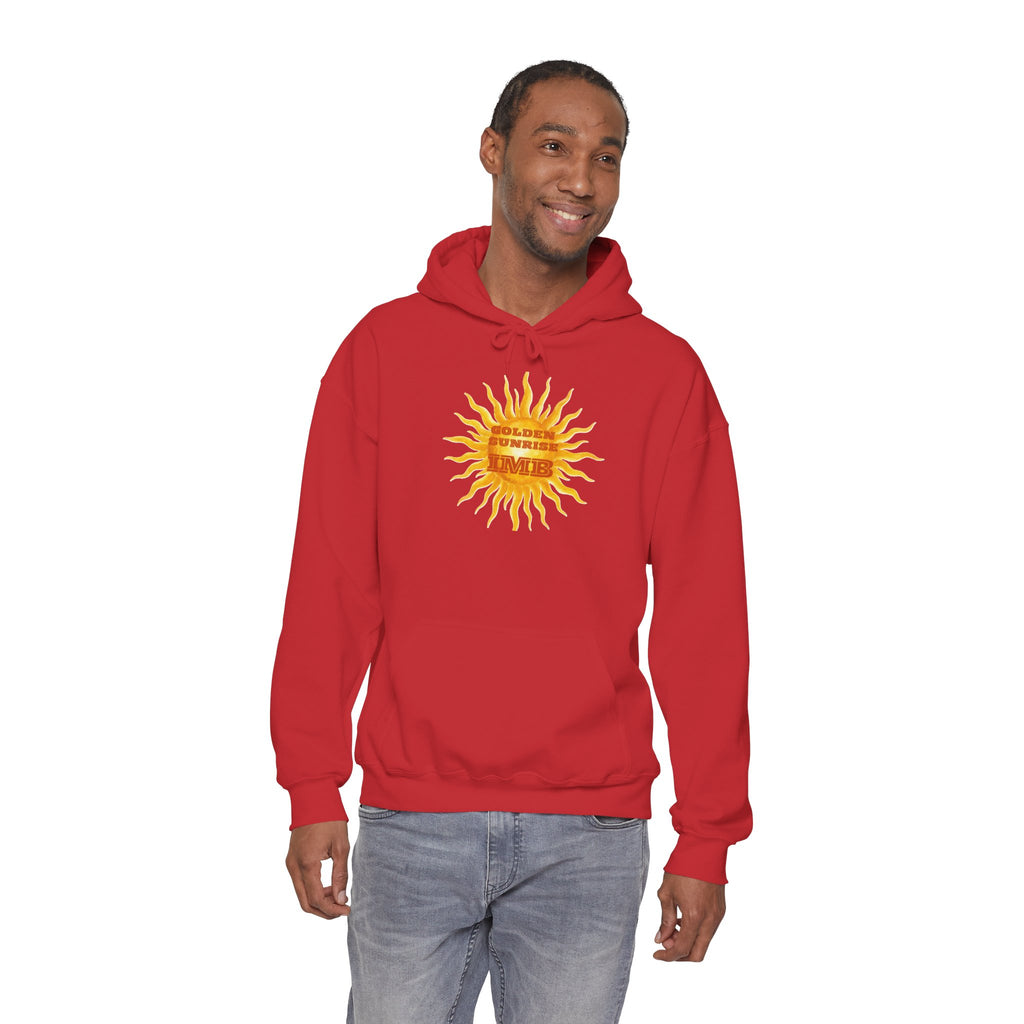 IMB Unisex Hoodie — Artistic Yellow Sun Graphic Pullover