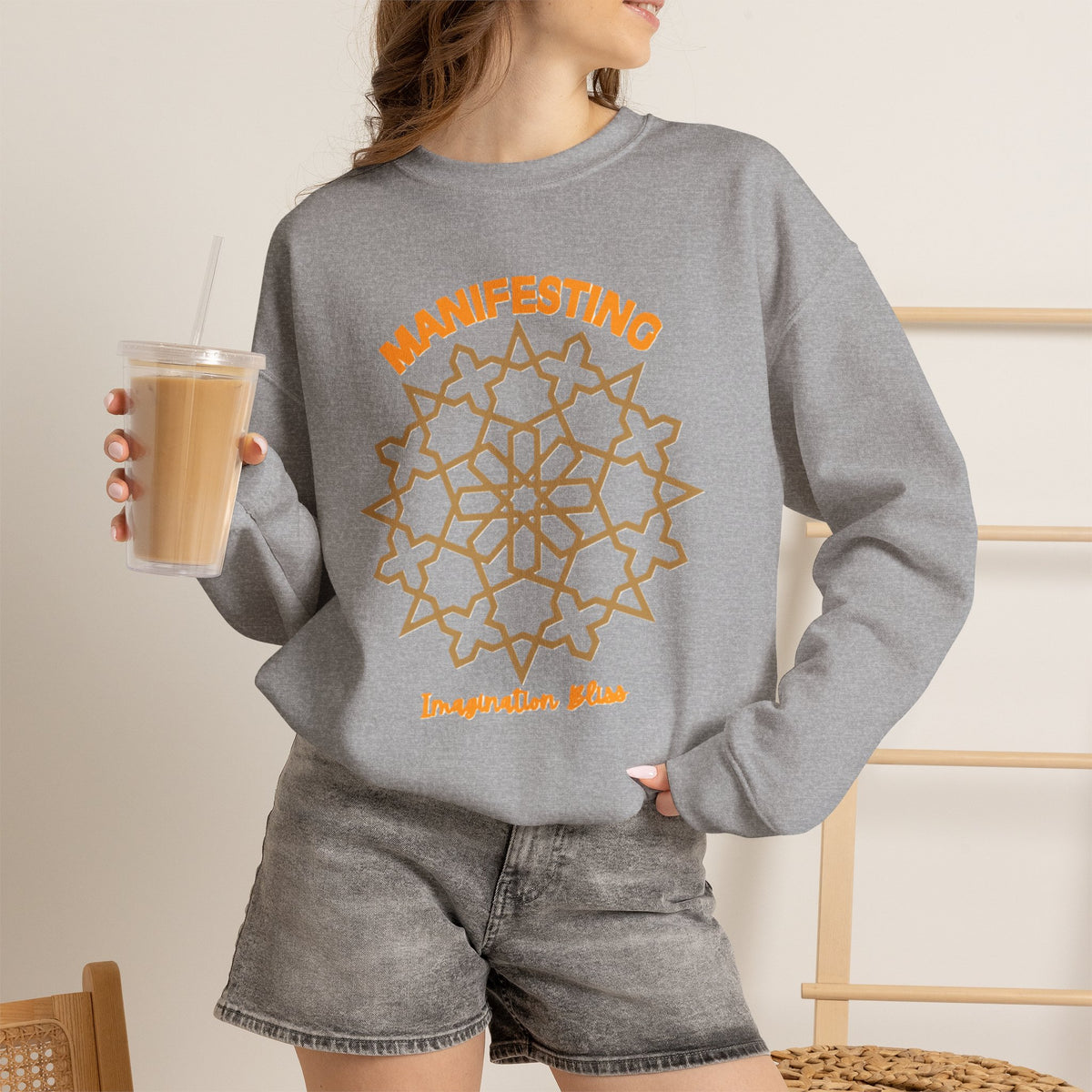IMB Unisex Crewneck Sweatshirt — Inspirational Vibes Mandala