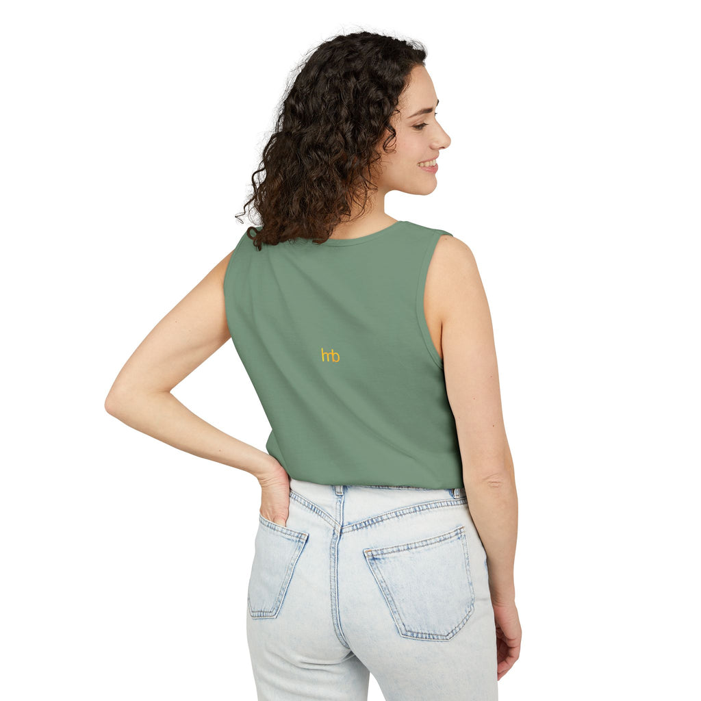 IMB Unisex Decorative Badge Tank Top — 'Imagination Bliss' Graphic