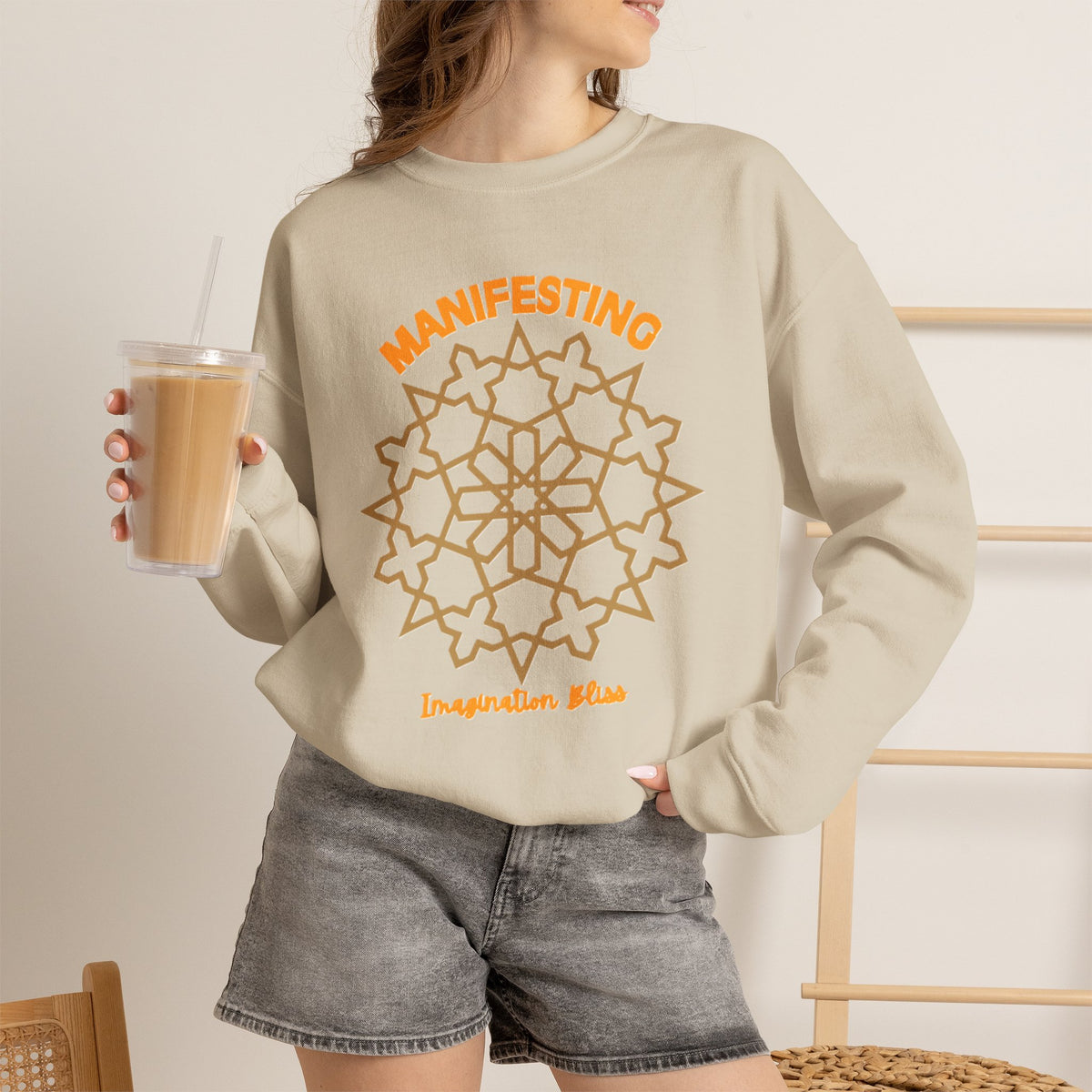 IMB Unisex Crewneck Sweatshirt — Inspirational Vibes Mandala