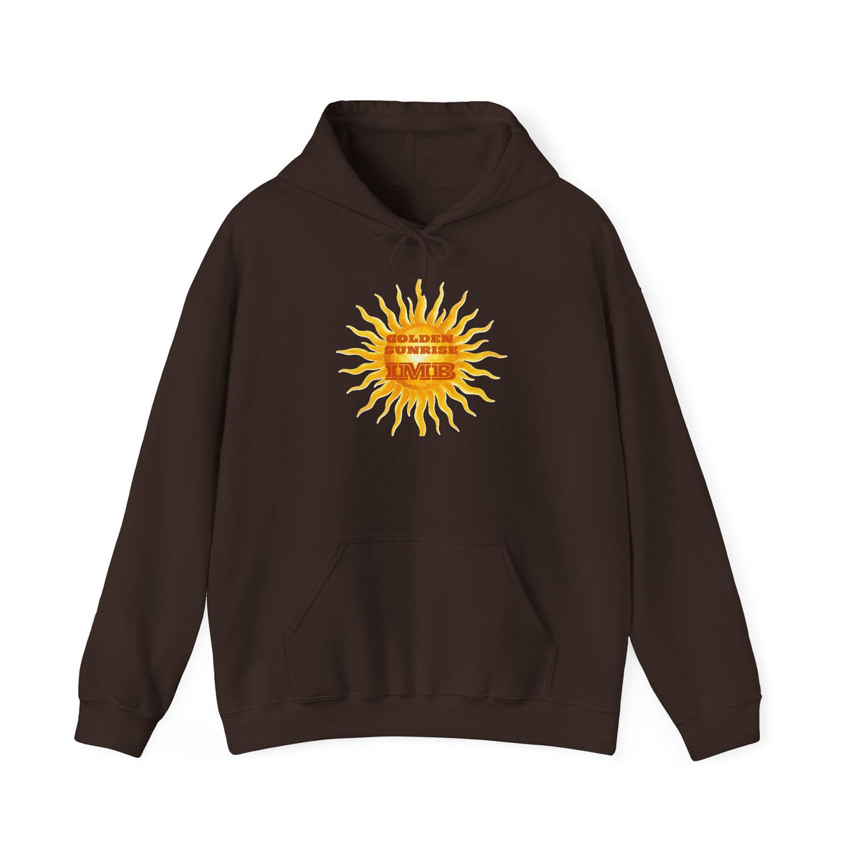 IMB Unisex Hoodie — Artistic Yellow Sun Graphic Pullover