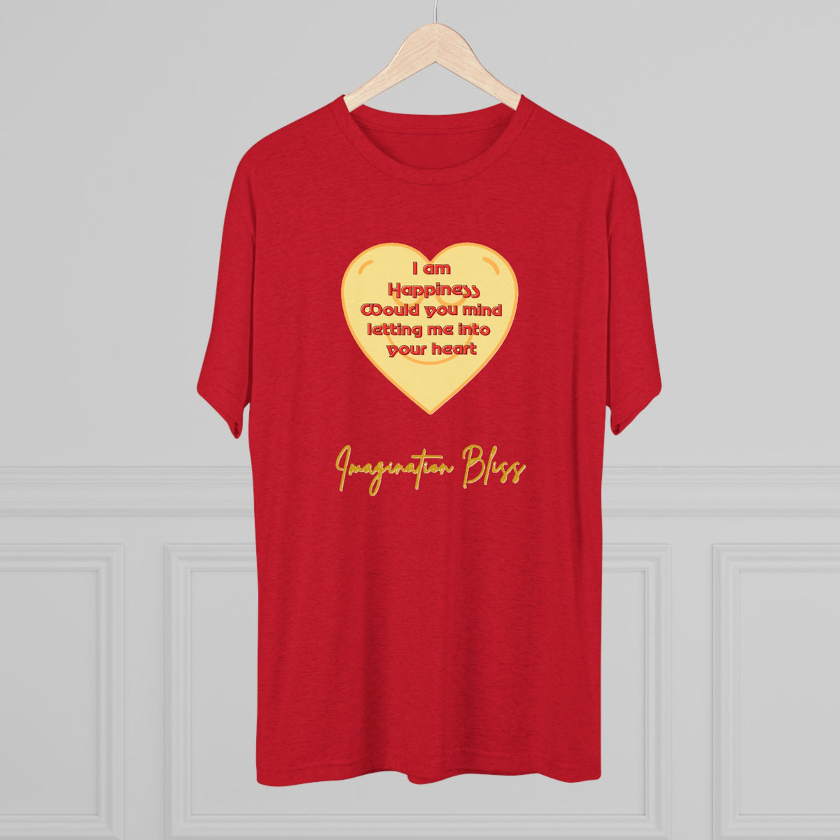 IMB Unisex Heart Affirmation Tee — "I am (happiness)" Inspirational Graphic T-Shirt