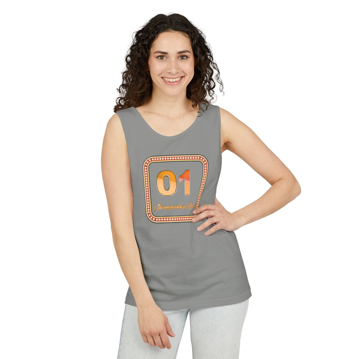 IMB Unisex Tank Top — Retro Number Graphic