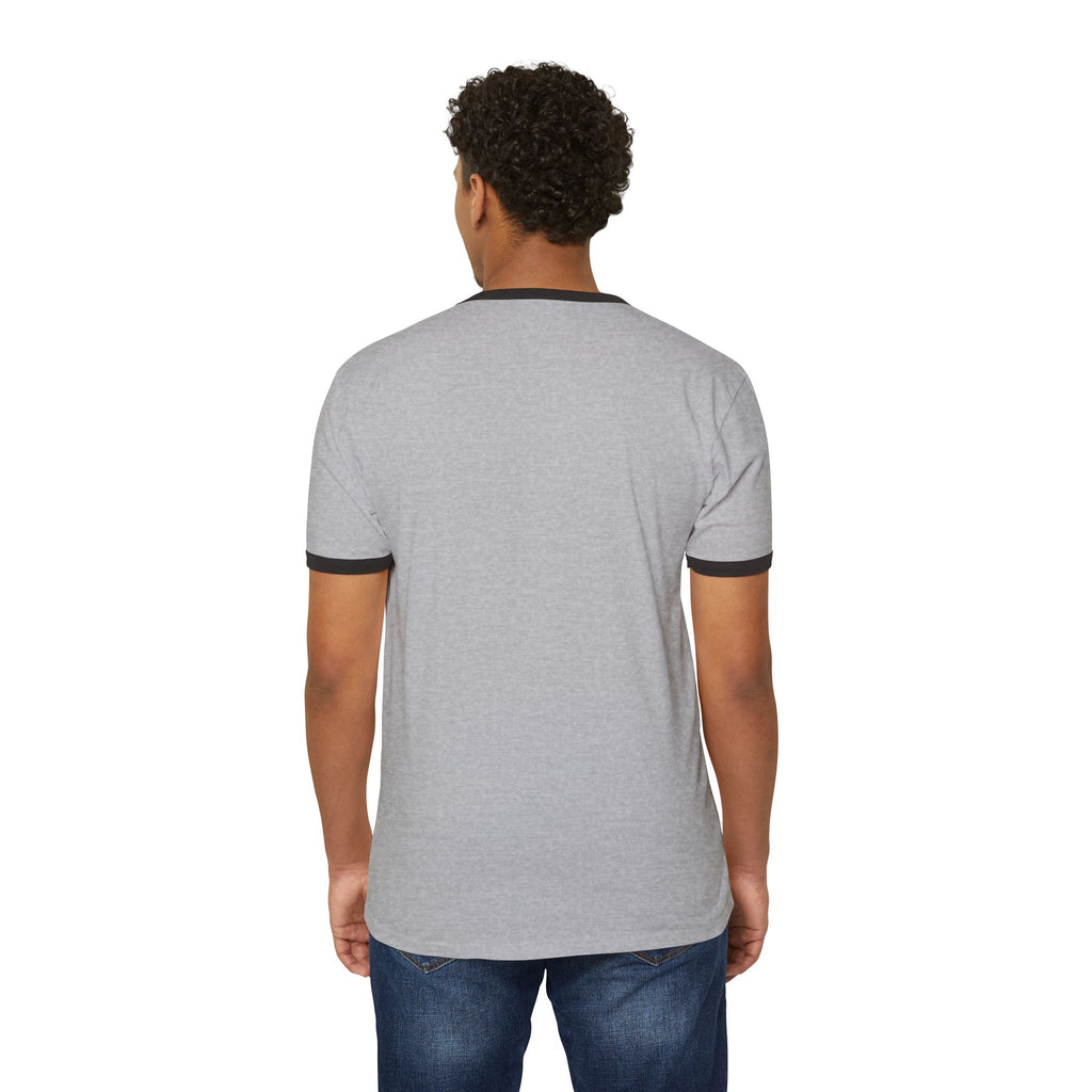 3D Soccer- Unisex Cotton Ringer T-Shirt