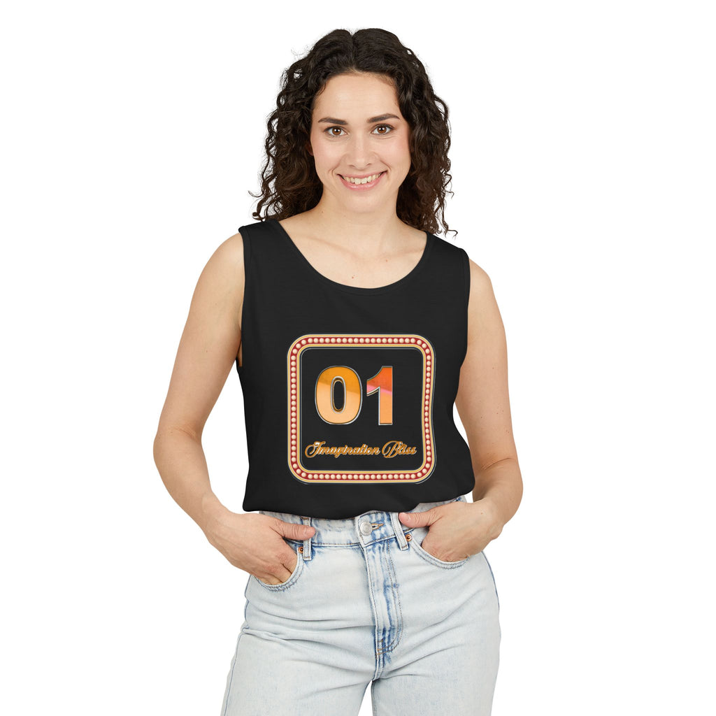 IMB Unisex Tank Top — Retro Number Graphic