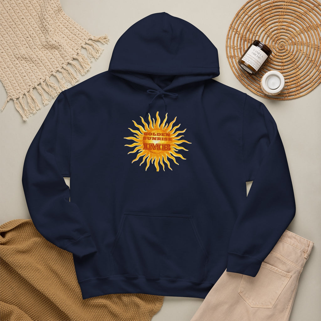 IMB Unisex Hoodie — Artistic Yellow Sun Graphic Pullover
