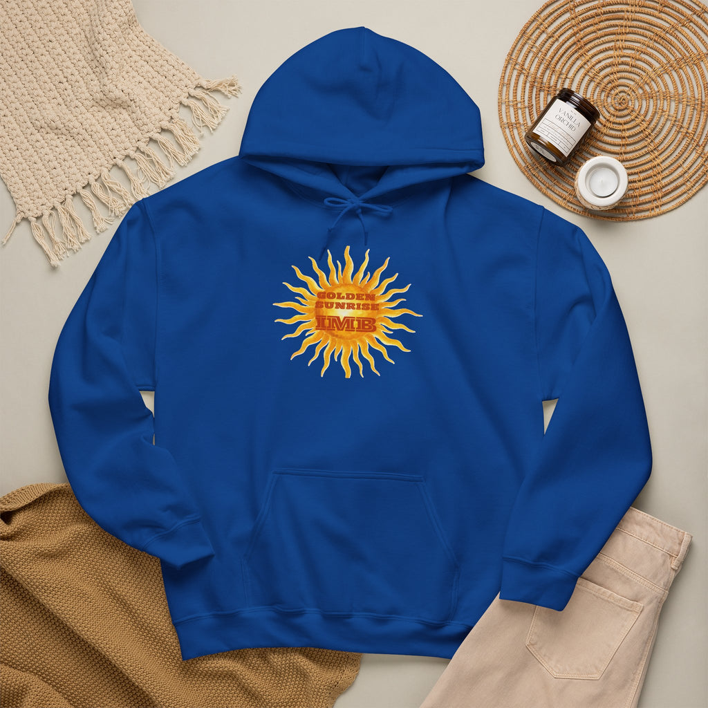IMB Unisex Hoodie — Artistic Yellow Sun Graphic Pullover