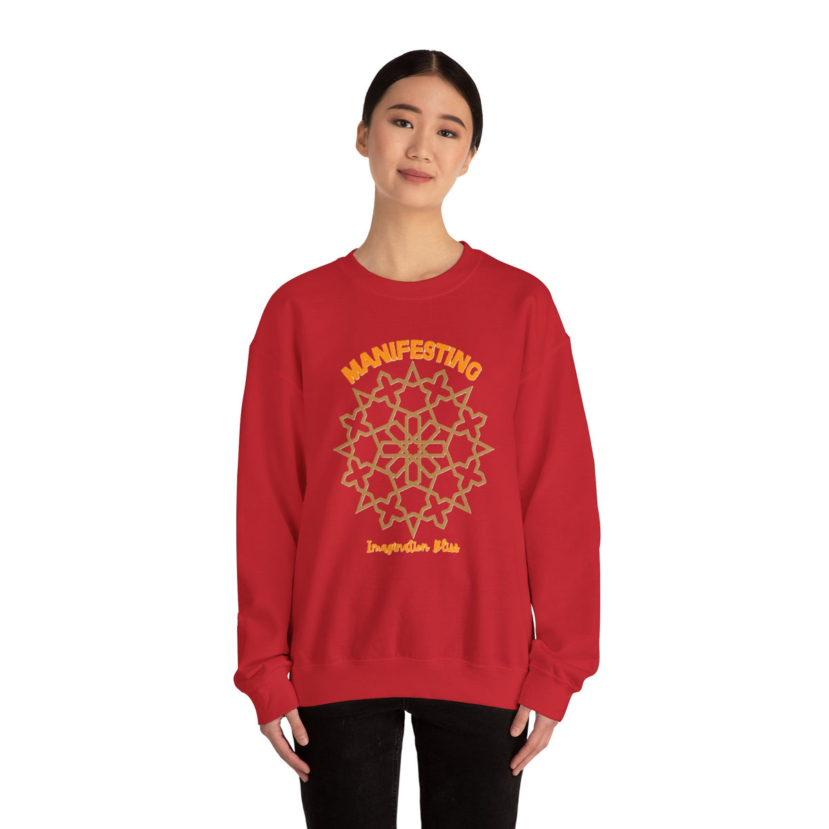 IMB Unisex Crewneck Sweatshirt — Inspirational Vibes Mandala