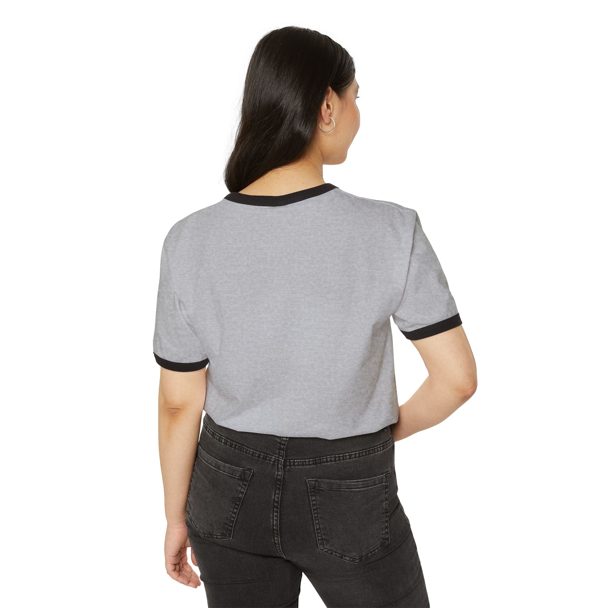 3D Soccer- Unisex Cotton Ringer T-Shirt