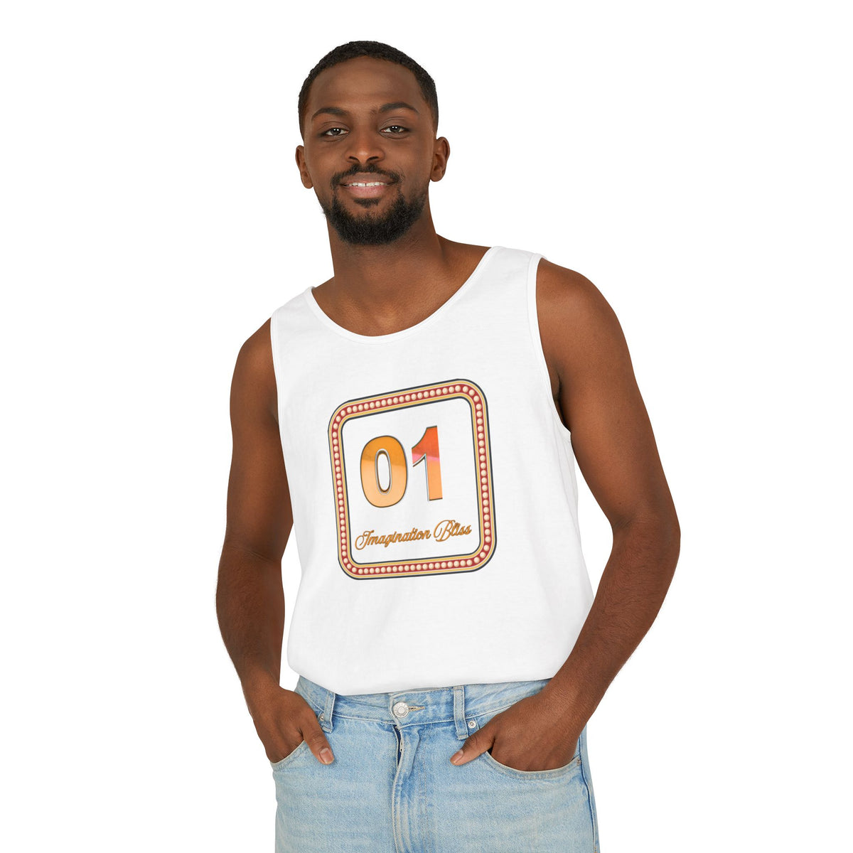 IMB Unisex Tank Top — Retro Number Graphic