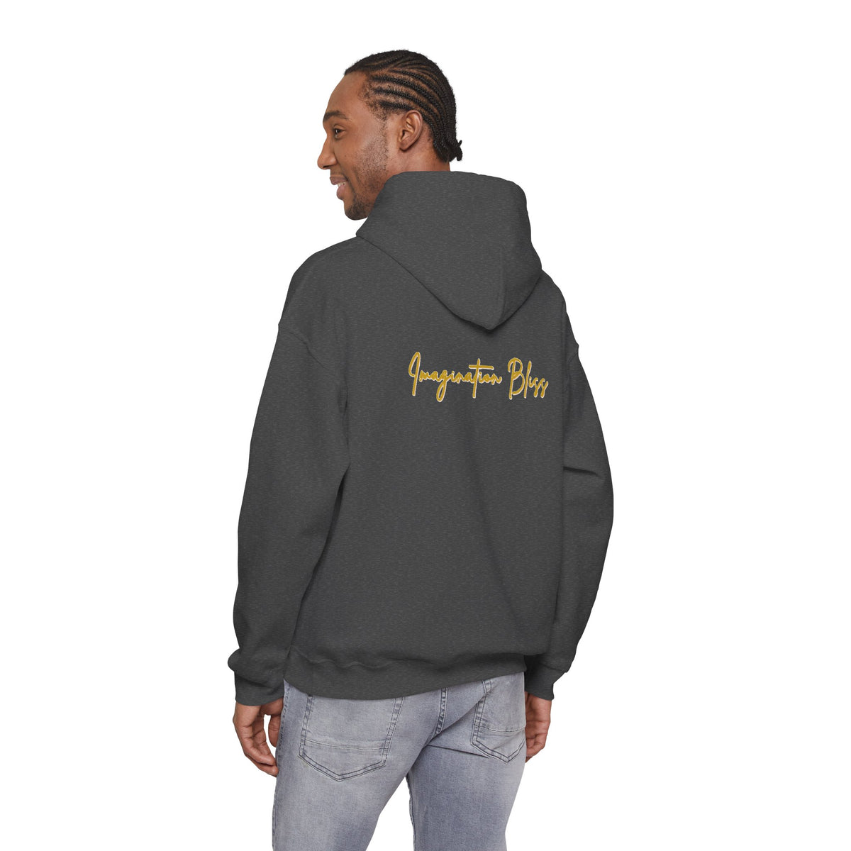 IMB Unisex Hoodie — Artistic Yellow Sun Graphic Pullover