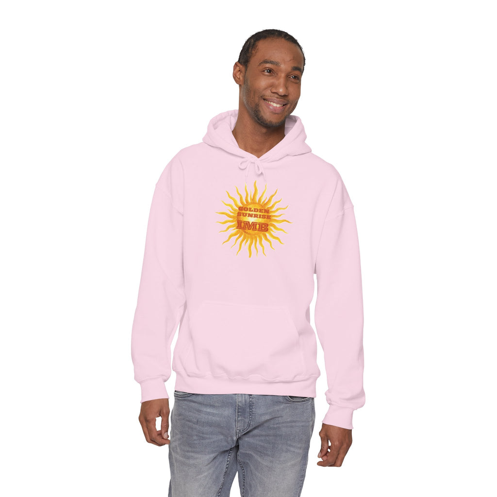 IMB Unisex Hoodie — Artistic Yellow Sun Graphic Pullover