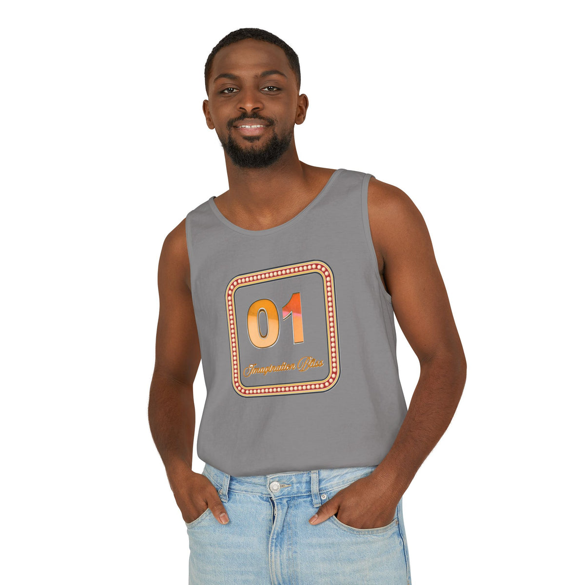 IMB Unisex Tank Top — Retro Number Graphic