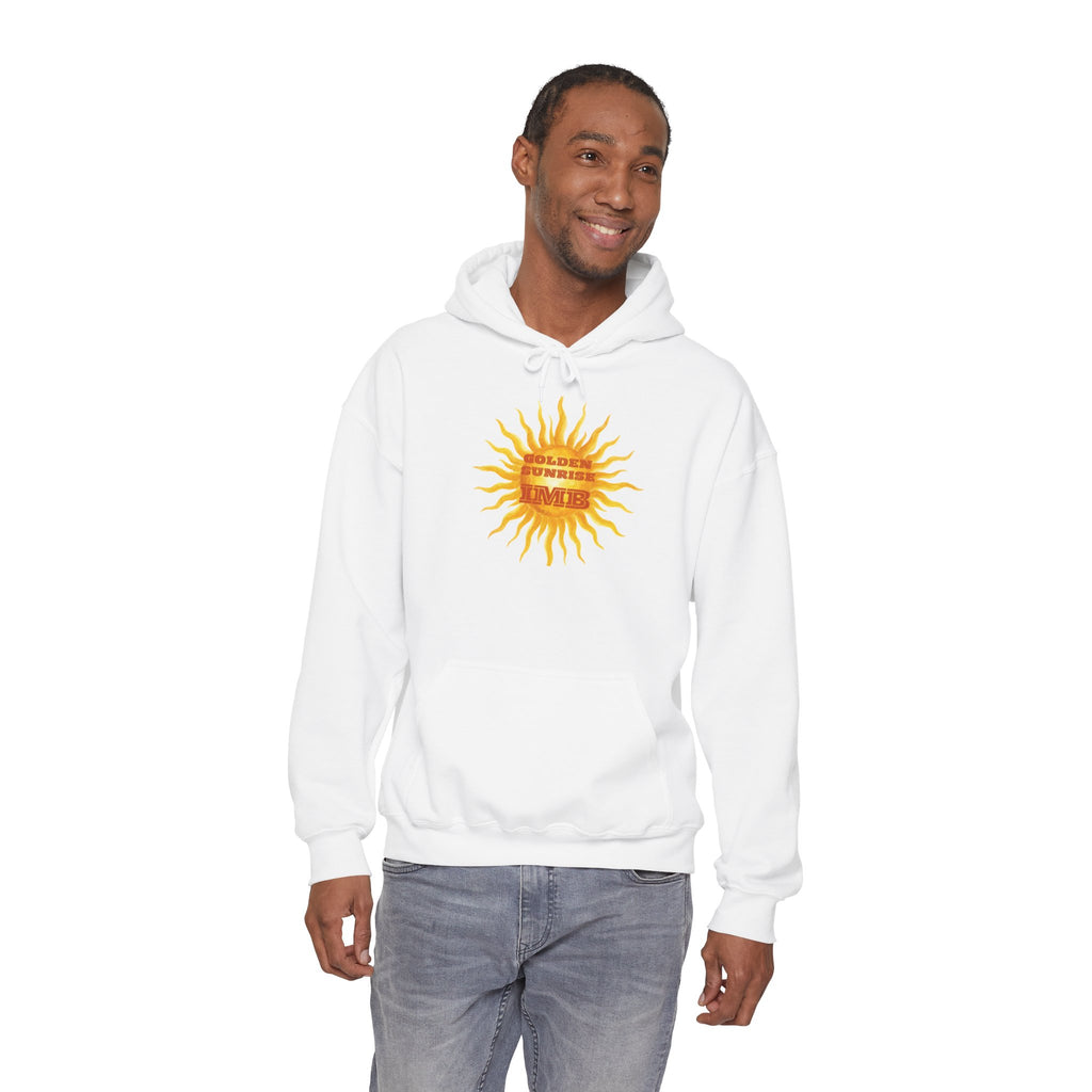 IMB Unisex Hoodie — Artistic Yellow Sun Graphic Pullover
