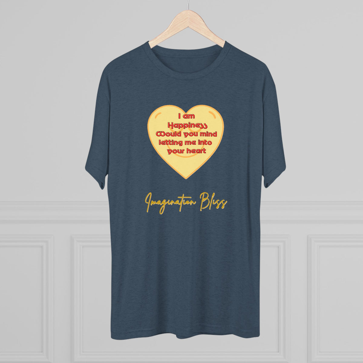 IMB Unisex Heart Affirmation Tee — "I am (happiness)" Inspirational Graphic T-Shirt