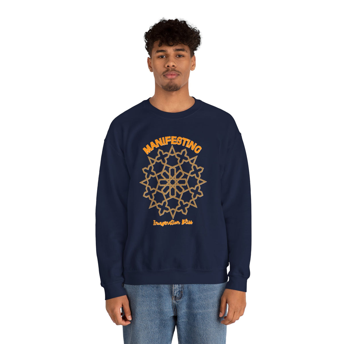 IMB Unisex Crewneck Sweatshirt — Inspirational Vibes Mandala