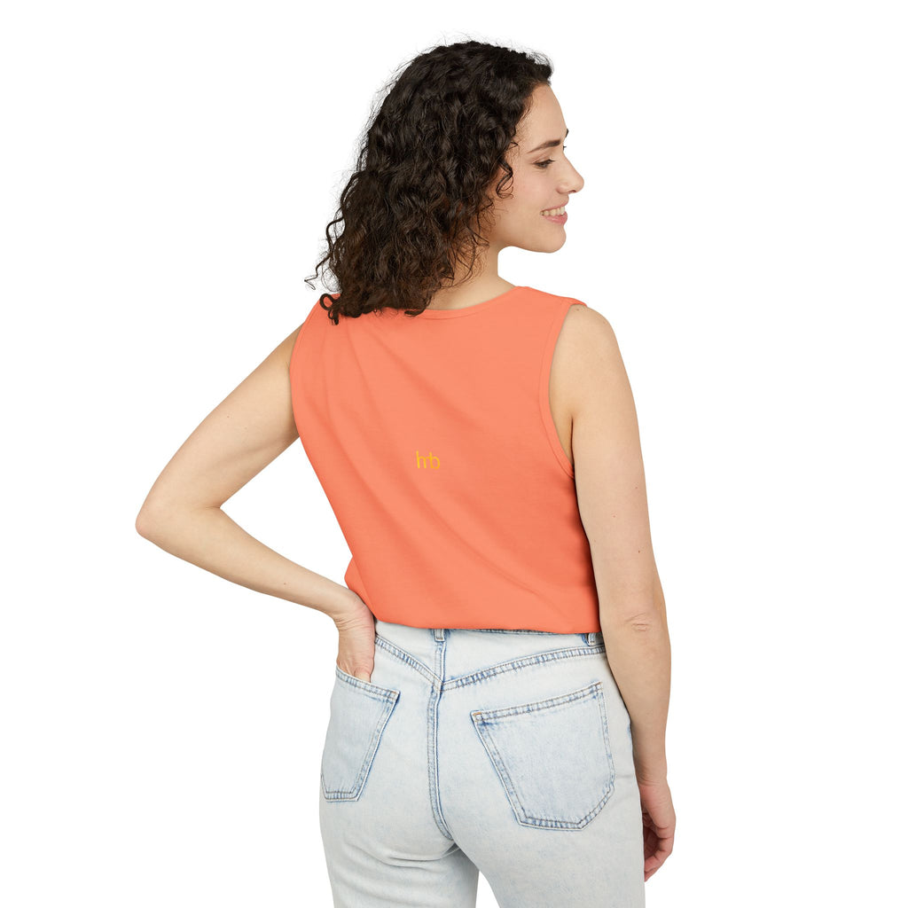 IMB Unisex Decorative Badge Tank Top — 'Imagination Bliss' Graphic